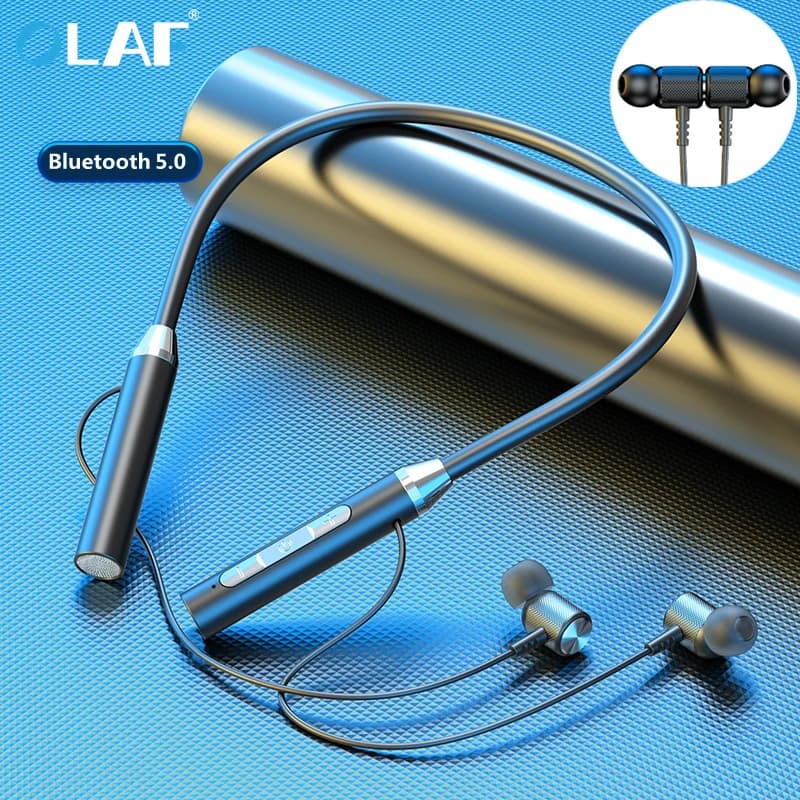 Cuffie Wireless Bluetooth 5.0 auricolari con archetto da collo auricolari magnetici sportivi impermeabili TWS cuffie Blutooth con microfono microfono