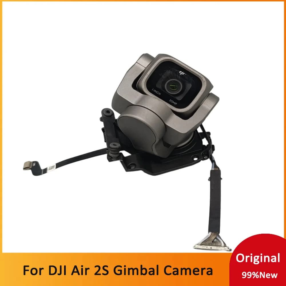 Per DJI Air 2S: Fotocamera Gimbal con Vibrazione e Cavo Flessibile, Gimbal Completo con Fotocamera per Riparazione Drone