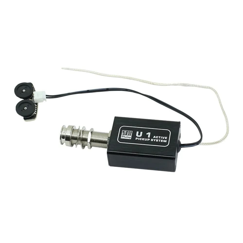 Trasduttore pick-up piezoelettrico attivo per chitarra acustica ricaricabile con controllo del volume e del tono per ukulele