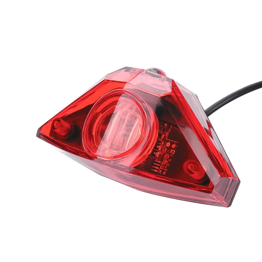 Durable 6-80V Electric Bike Rear Light Plastic Easy Installation Rear Light for Scooter LED Safety Lamp Bicycle Accessories