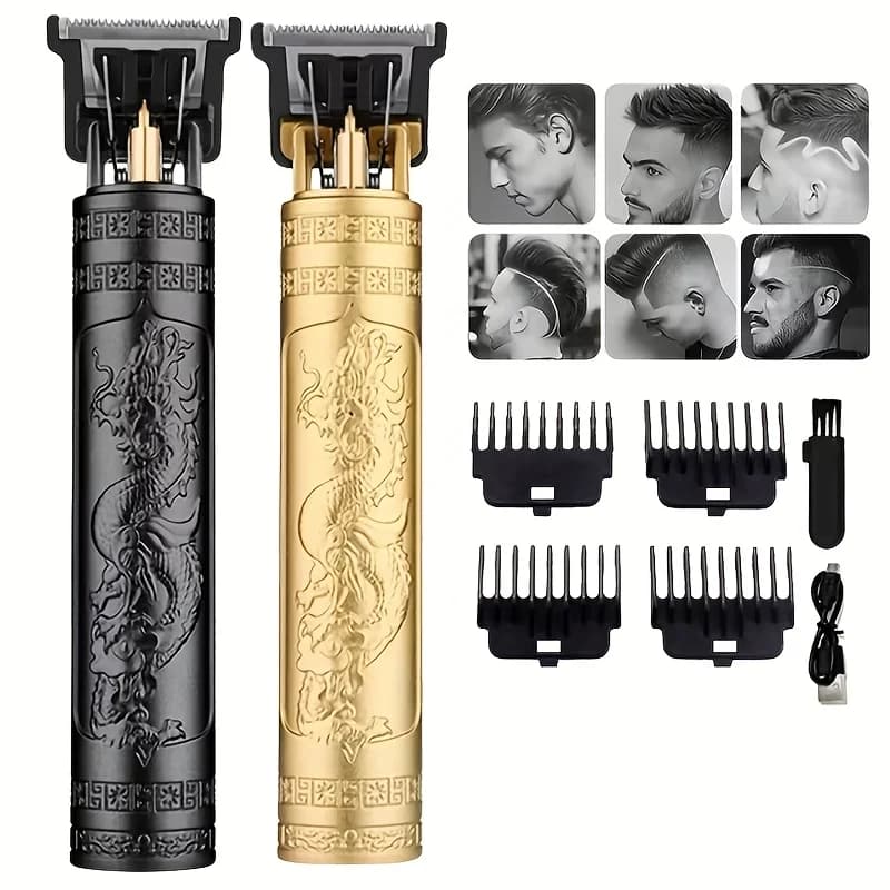 Men All‑in‑One Electric Shaver Hair Clipper Multifunctional Beard Sideburn Trimmer Type‑C Fast Charging Painless Smooth Shaving