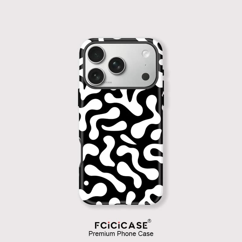 Fcicicase Custodia per telefono con stampa a strisce di moda per iPhone 11 16 15 14 Plus 17 Air 16 17 Pro Max 12 13 per copertura magnetica Magsafe