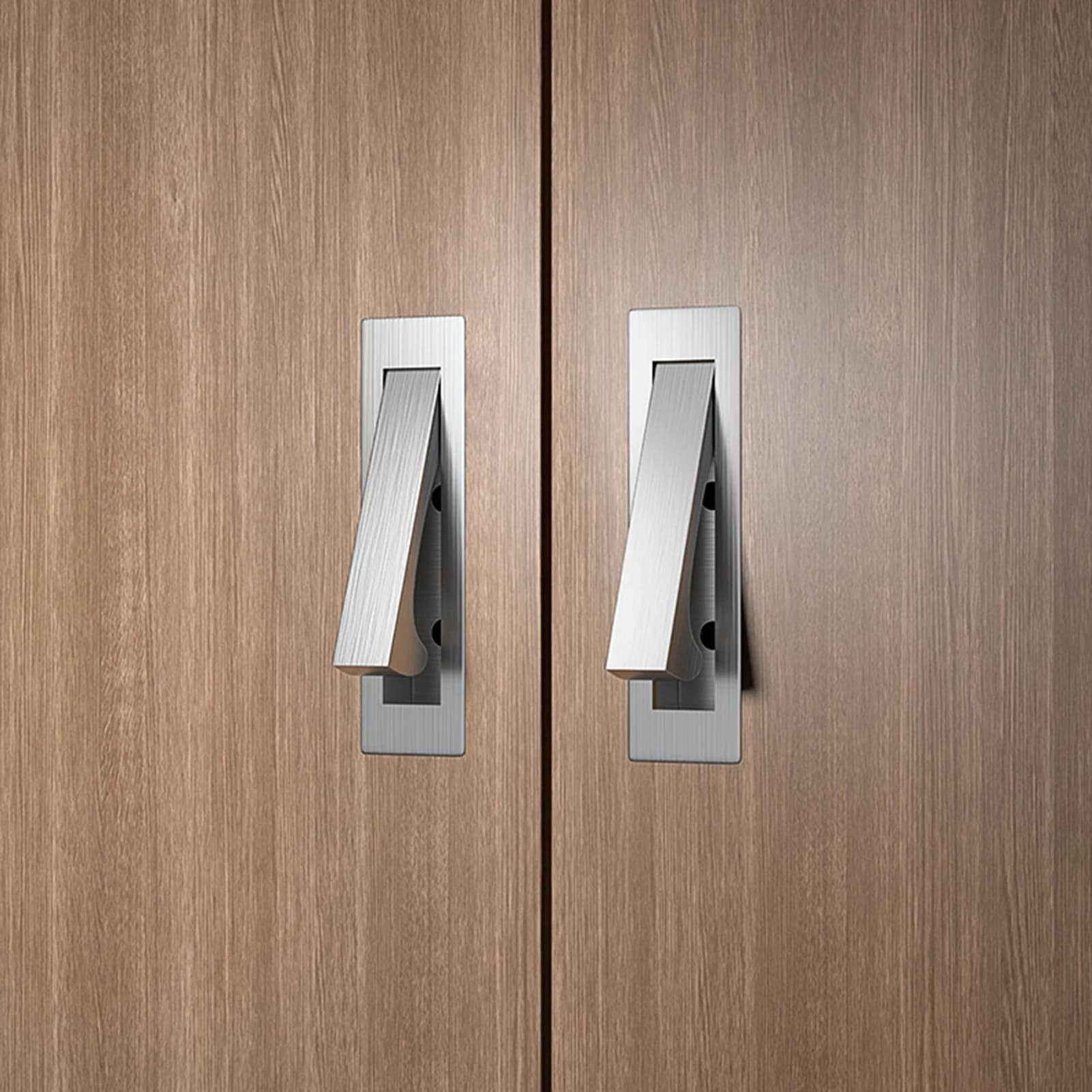 Maniglia per porta dell'armadio in stile giapponese Maniglia per porta incorporata invisibile in acciaio inossidabile per decorazioni per la casa con cassetto Tatami per armadio