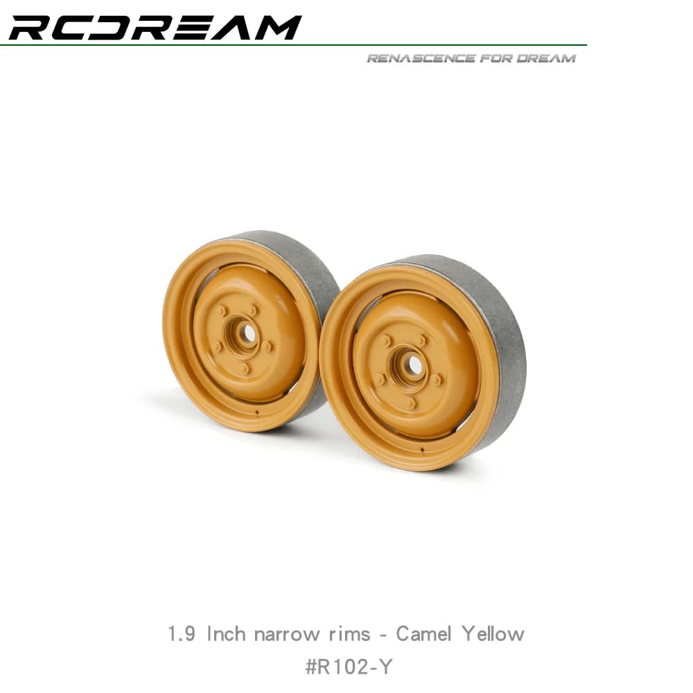 Ruote RCDream da 1,9 pollici con cerchi stretti vecchio stile per 1/10 1/8 RC Truck Crawler D90 RD110 FJ MST VP # R102