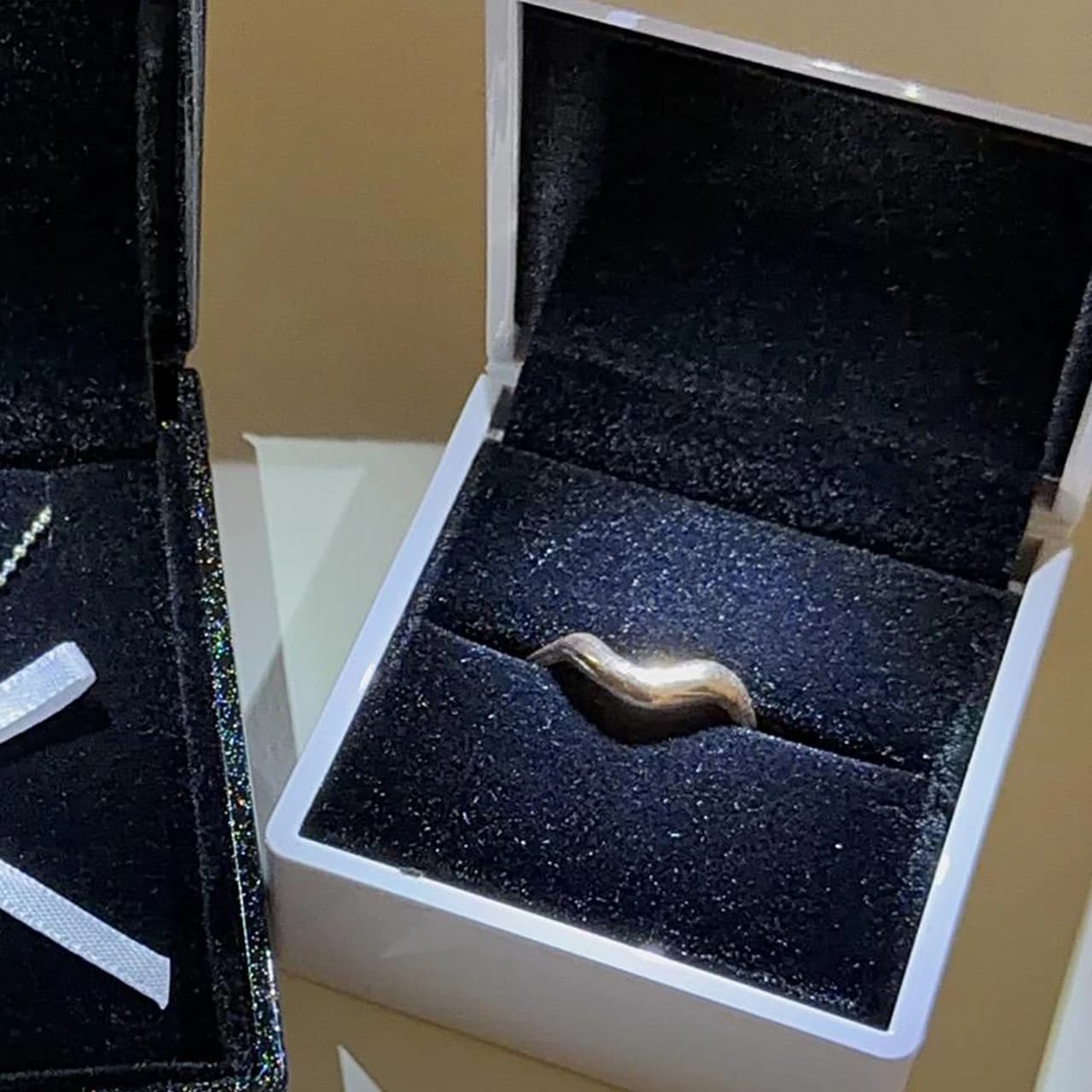 1-5pcs LED High-end Jewelry Box with Lights Storage for High-end Rings Pendants Proposal Gifts Gift Packaging Boxes
