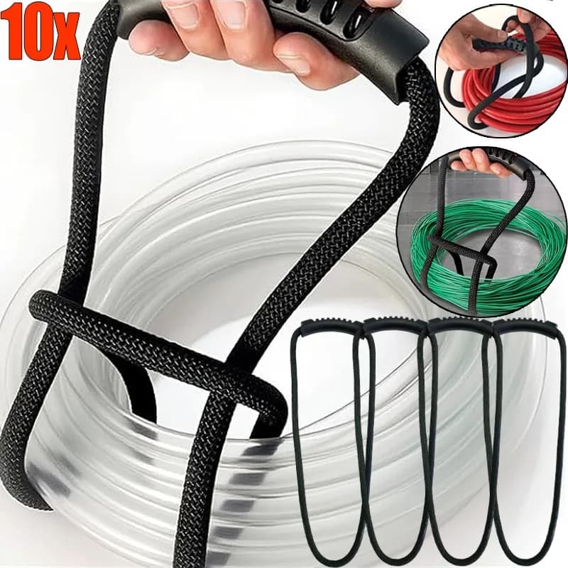 10/1pc Cinghie di stoccaggio del filo Supporto per tubo dell'acqua per carichi pesanti Stoccaggio Cinghia di rilegatura in nylon Organizzatore del cavo di prolunga per tubo da giardino