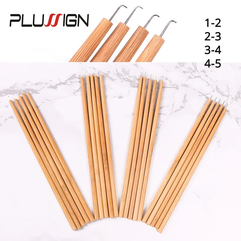 Plussign Ago di ventilazione per kit parrucca in pizzo Porta aghi per parrucca e ago insieme per realizzare parrucche Strumenti per capelli con ago all'uncinetto