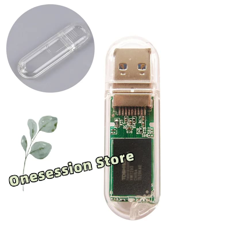 Guscio vuoto trasparente per chiavetta USB, per fai da te e personalizzazione, sostituisci o crea la tua chiavetta USB