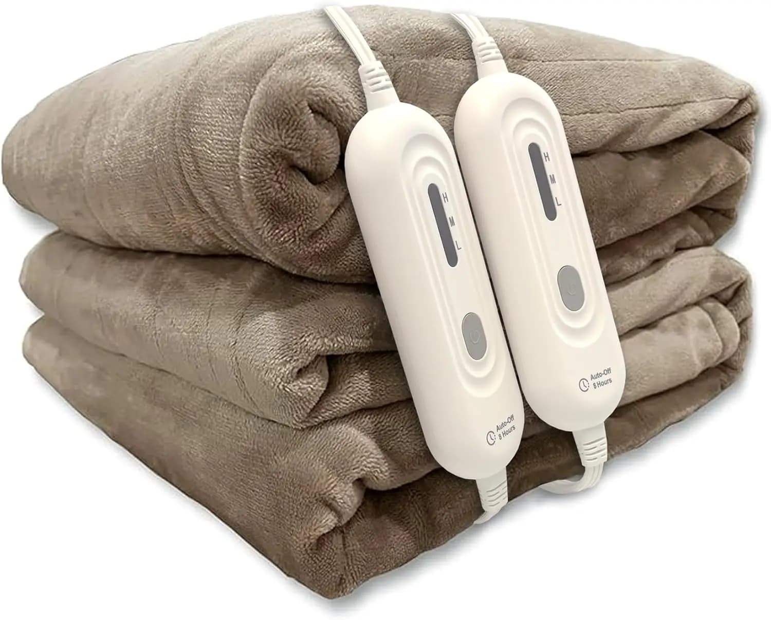 Coperta Elettrica Riscaldata Misura Queen, Doppio Controllo 84"x90", 3 Livelli di Calore e Spegnimento Automatico, Certificata ETL, Super Confortevole in Flanella