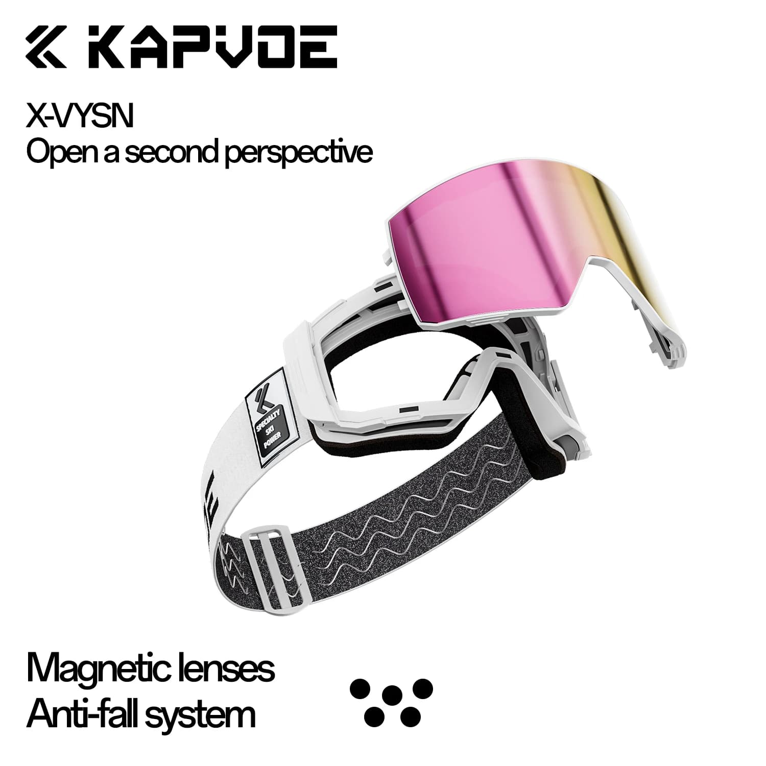 Occhiali da Neve Fotocromatici Kapvoe per Uomo e Donna, Maschera Antiappannamento per Snowboard, Protezione UV400, Occhiali per Motoslitta Invernali