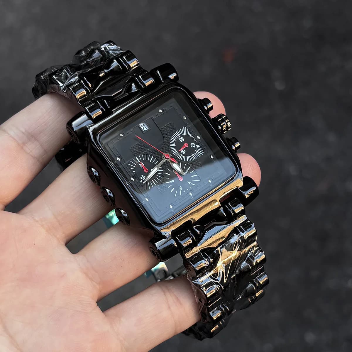 Y2K Big Multifunctional Quartz Watch Six Needles High Quality Ancient Alabaster Industries Customizes Single AAA Men's Watch
