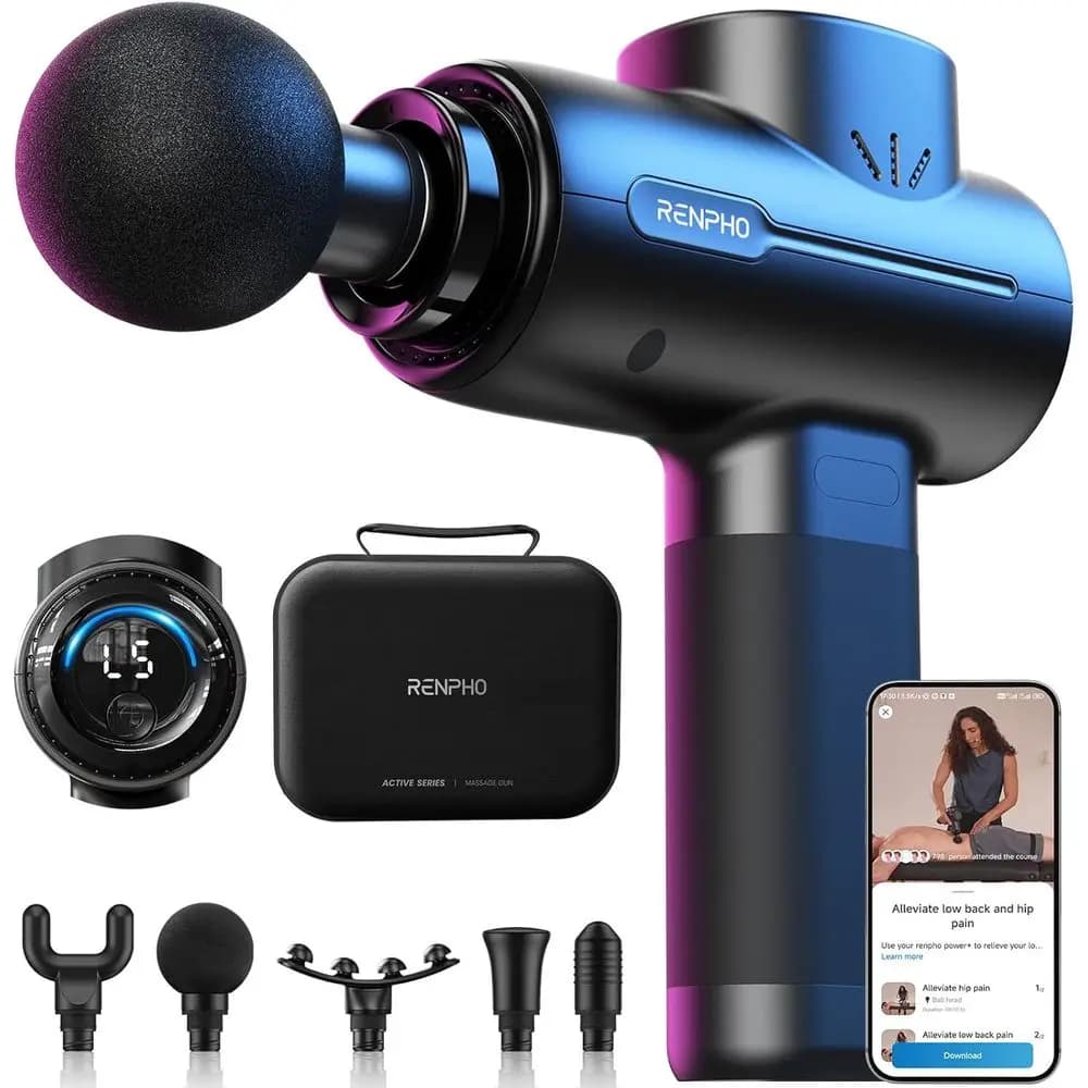 Massage Gun Deep Fabrics Eligible, Valentine's Day Birthday Gits or Women Men, Handheld Percussion Muscle Massage HSA with Bluetooth,
