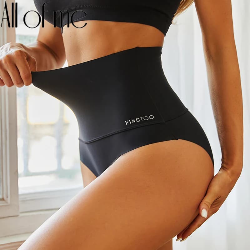 Bodyshaper Mutandine senza cuciture a vita alta Intimo donna Anti-batteri Slip con cavallo morbido per intimo femminile Lingerie Shapewear