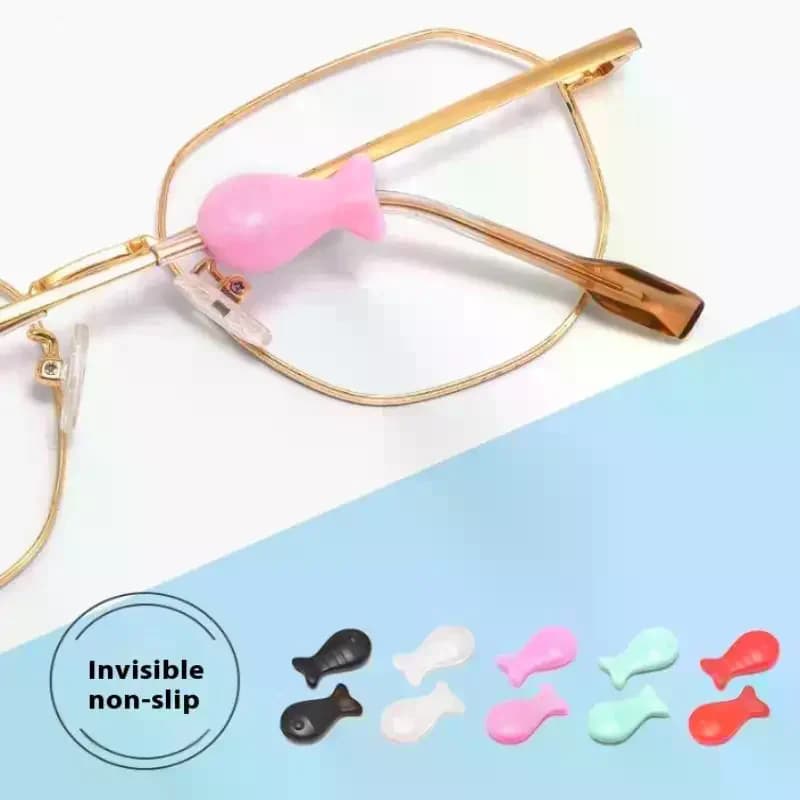 5 Paia di Ganci Antiscivolo in Silicone a Forma di Conchiglia per Occhiali, Accessori per Occhiali da Vista, Anelli di Fissaggio per Aste