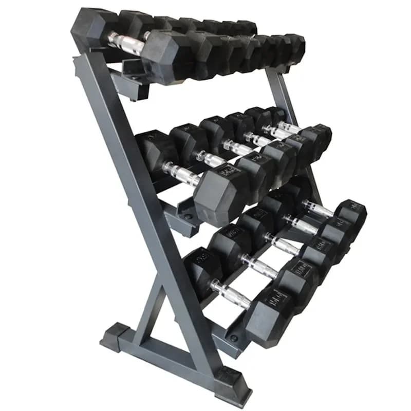 Nuovo Prodotto: Supporto a 3 Livelli per Manubri, per Uso Commerciale e Domestico, per Palestra e Fitness