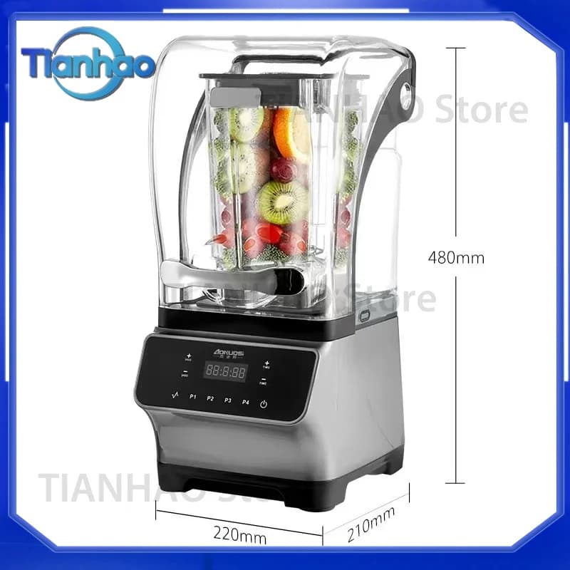 for Industrial Heavy Duty Commercial Quiet Blender Ice Smoothie Maker Juicer 2025