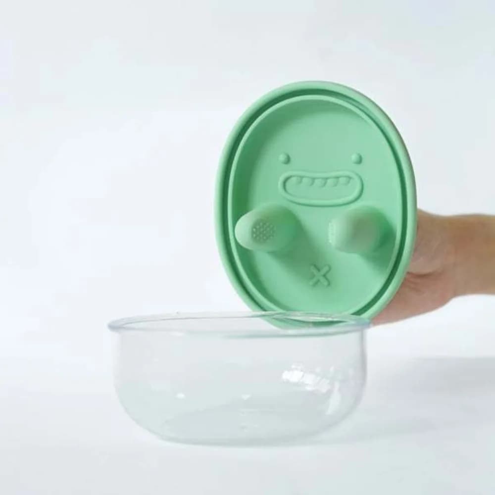 Scatola portaoggetti per snack con coperchio in silicone facile da pulire Contenitore per alimenti senza mazze a prova di perdite Organizzatore multifunzionale riutilizzabile per snack Scuola