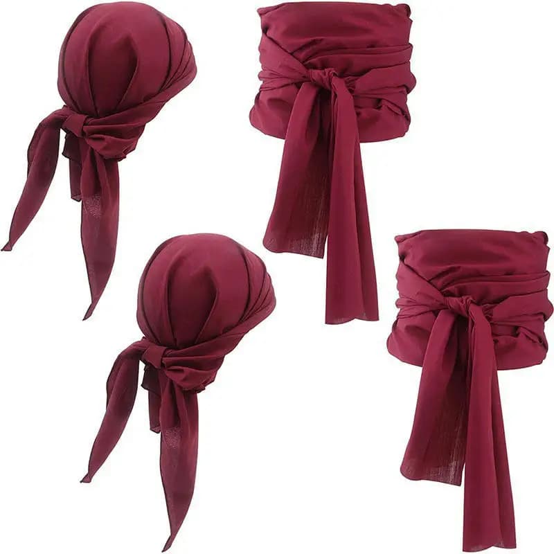 Costume cosplay da pirata Cappello Sciarpa per la testa Cintura medievale rinascimentale Pirati vintage Donna Uomo Fascia per capelli Cintura in vita Halloween NUOVO