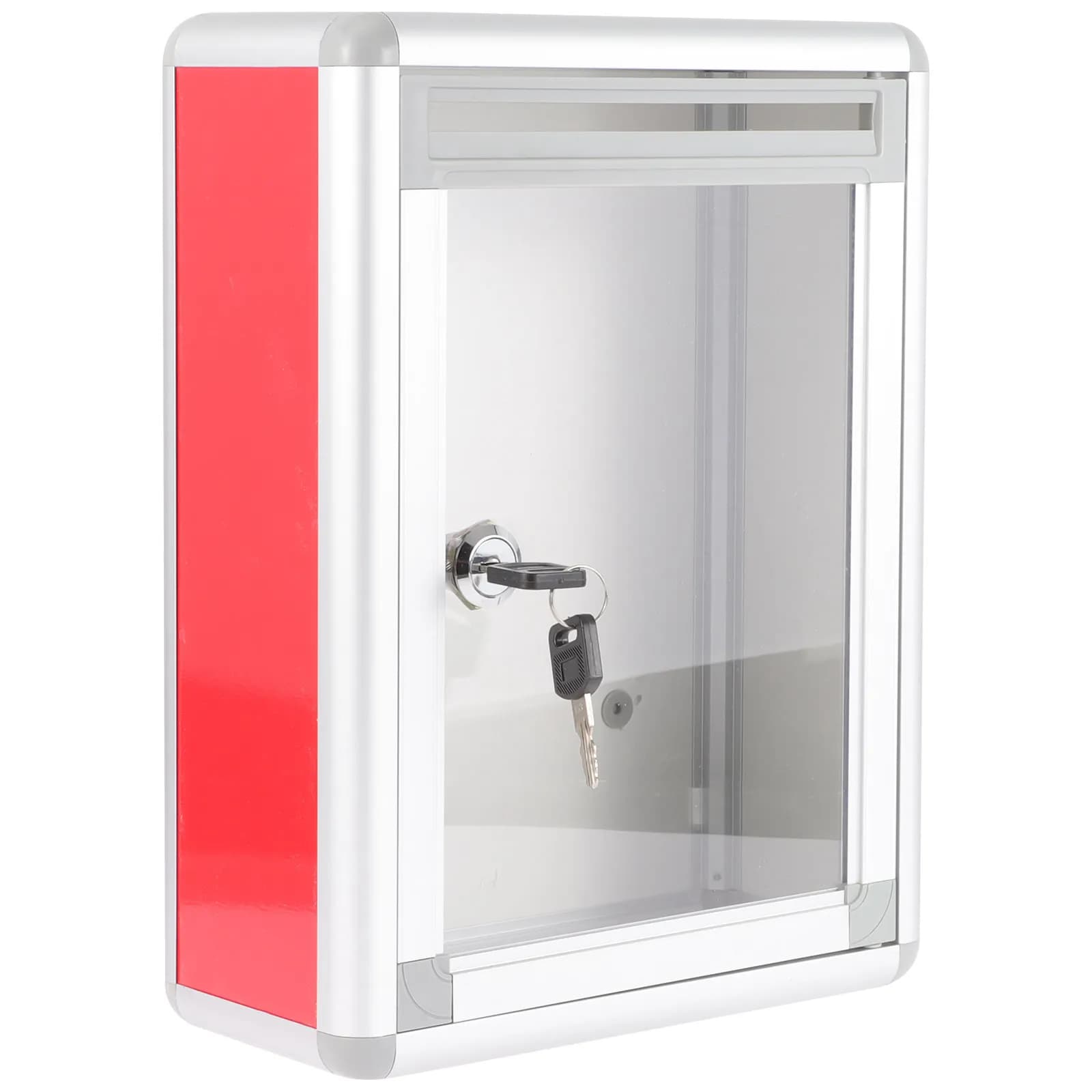 Public Voting Suggestion Box Wall Hanging Aluminum Alloy Lockable Complaint Mailbox Letter Collection Donation Storage