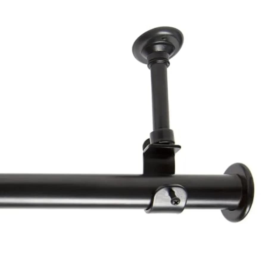 108"-168" Hanging Curtain Rod With Brackets - Ceiling Mount Curtain Rods Set for Windows Doors Dividers - 1-inch Diameter Adjus