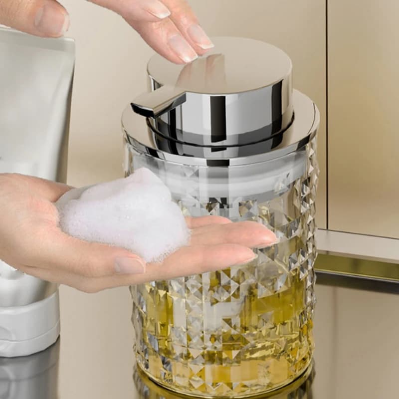 1 pz bottiglia di plastica di lusso leggero pompa di schiuma bottiglia di pulizia bottiglia disinfettante per le mani Dispenser di Shampoo bottiglia di sapone liquido