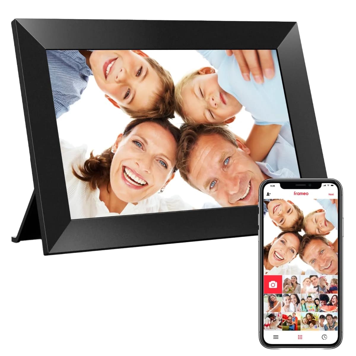 32GB Memory 10.1 Inch Touch Video Digital Picture Lcd Cloud Share Via Frameo App Wifi Digital Photo Frame