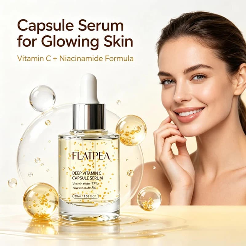 Deep Vitamin C Capsule Serum Brightening Serum Long-lasting Hydrating And Revitalizing Fragrance-free Facial Essence Skin Care