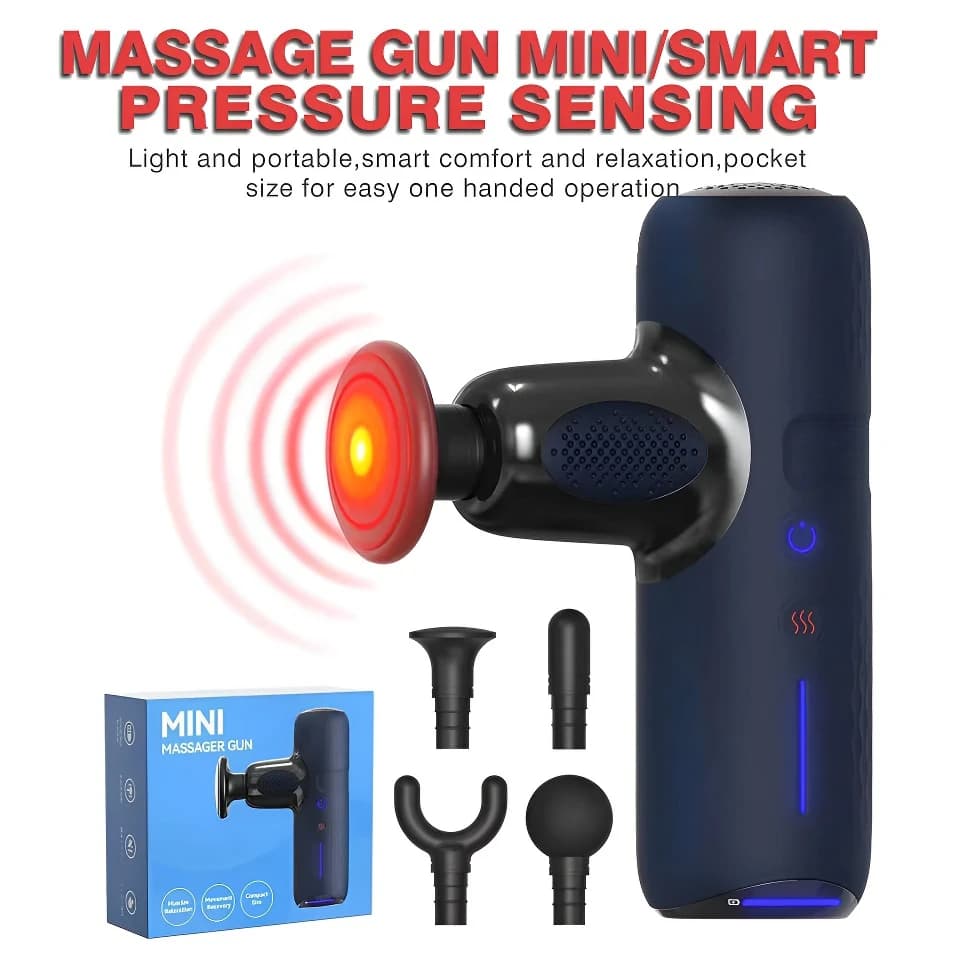 2025 New Portable Fascia Pistola Vibration Massage Gun for Body Collo Schiena Deep Muscle Relaxation Fitness Slimming A Head