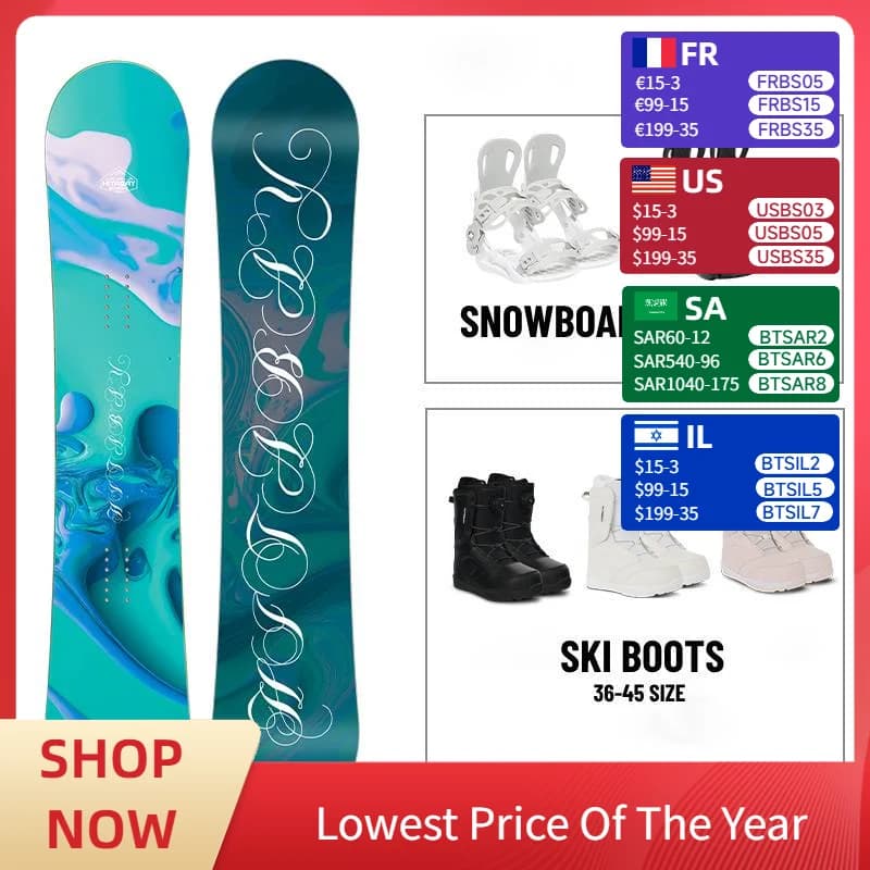 Prezzo di fabbrica OEM Snowboard per sci sulla neve con rilegatura e stivali Set da snowboard personalizzato Attrezzatura da sci