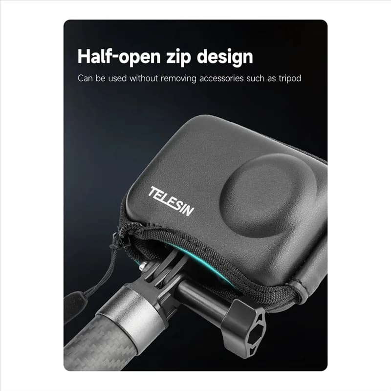 ABDE-TELESIN Mini Protective Case for Action 3 Carrying Case Spare accessories for action camera
