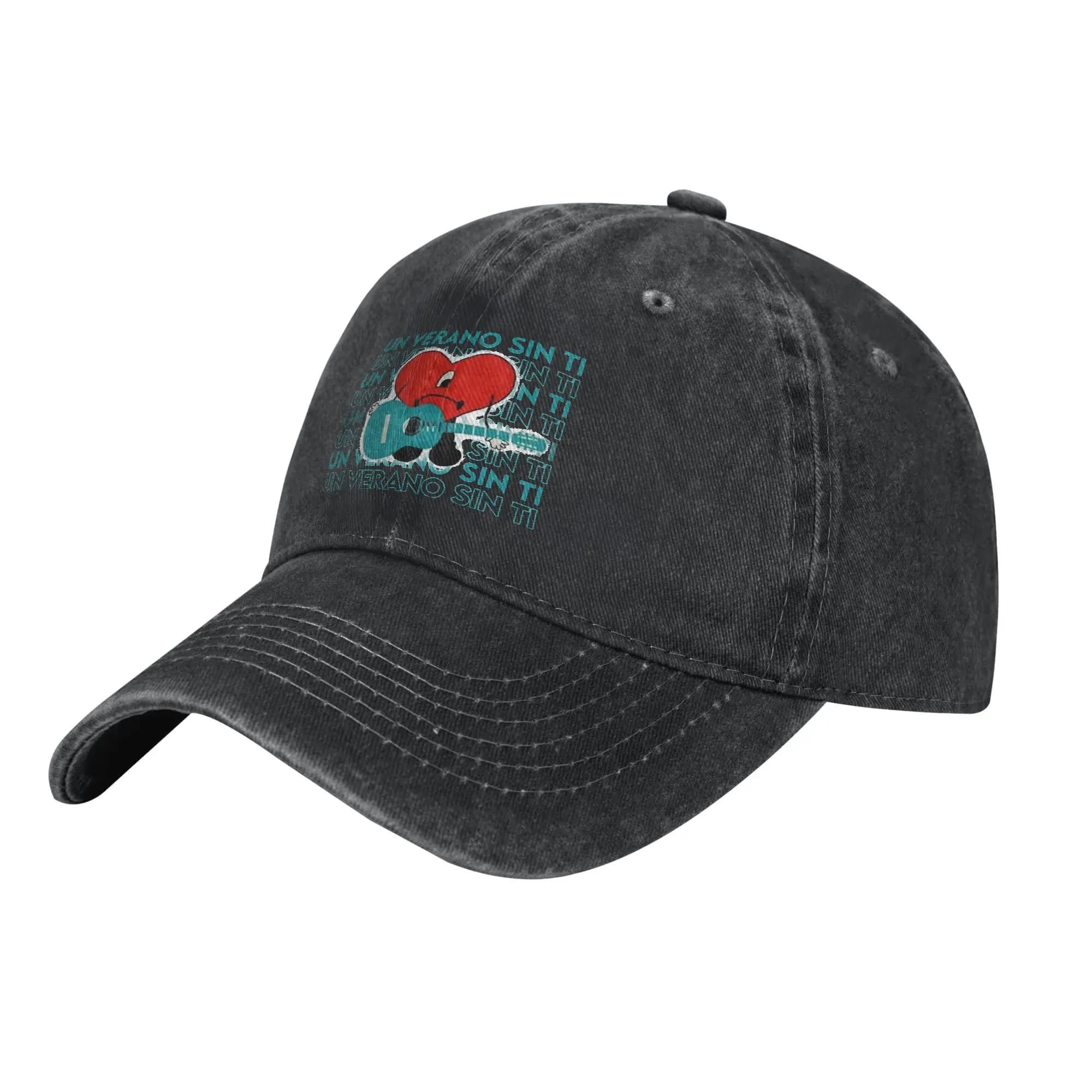 Bad Baseball Cap Vintage Distressed Denim Washed Bunny a Un Verano Sin Ti s un verano sin Sun Cap Workouts Adjustable Caps Hat