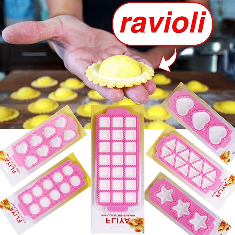 Macchina per ravioli con pressa Stampo per taglierina per ravioli Macchina per gnocchi Pressa Stampo per gnocchi Triangolo Stella Cuore Francobolli Macchina per pasta