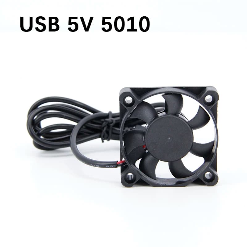 Interfaccia USB 5010 da 5 V Ventola DC 5010 Linea USB per umidificatore notebook Ventola di raffreddamento da 5 cm 50x50x10mm