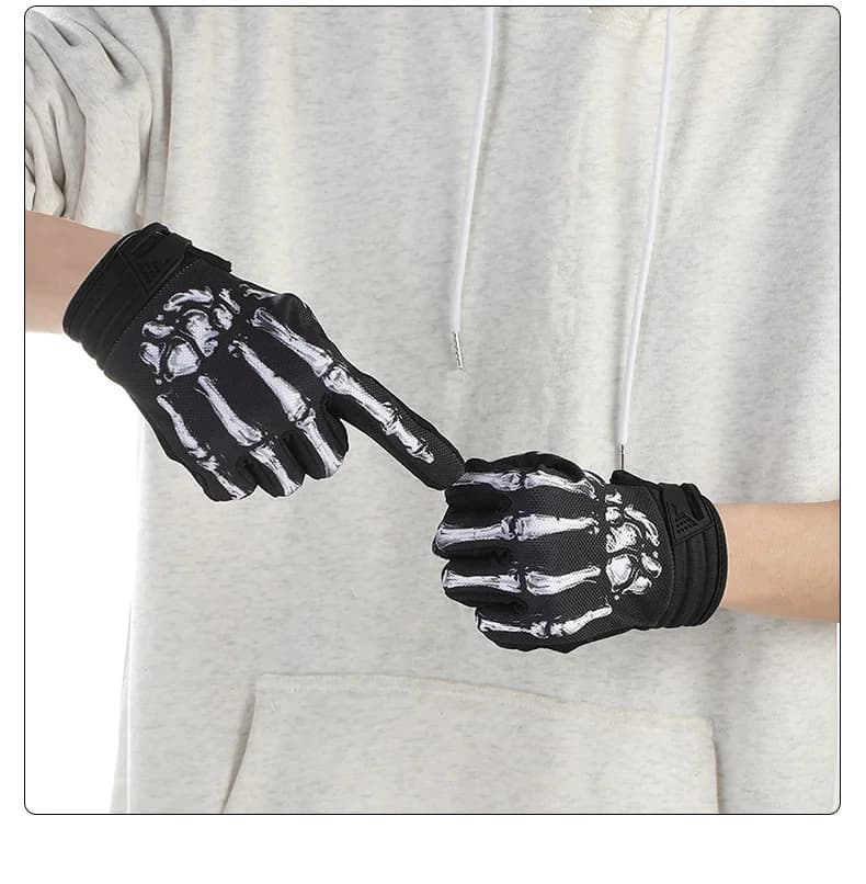 fistplastSpot nuovo touch screen teschio osso rosa fantasma artiglio esterno caldo antiscivolo moto bicicletta attrezzatura da equitazione guanti completi