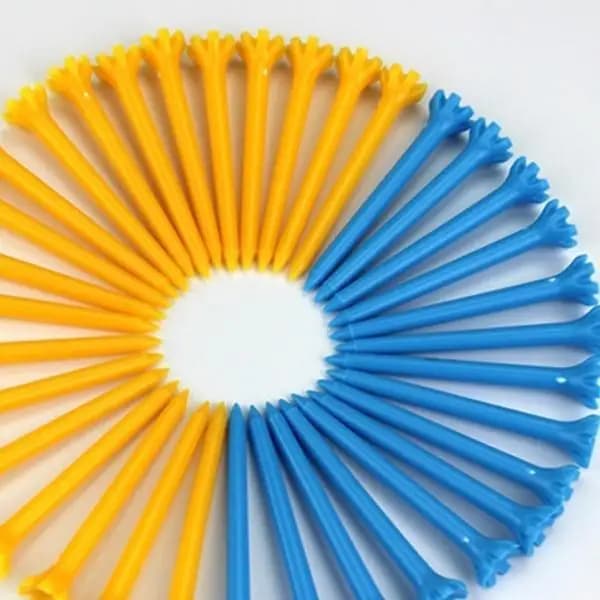 Tee da Golf con Cuscinetto Superiore da 35mm, Tee in Plastica Resistente, Accessori per Allenamento Golf per Controllare le Sessioni di Golf