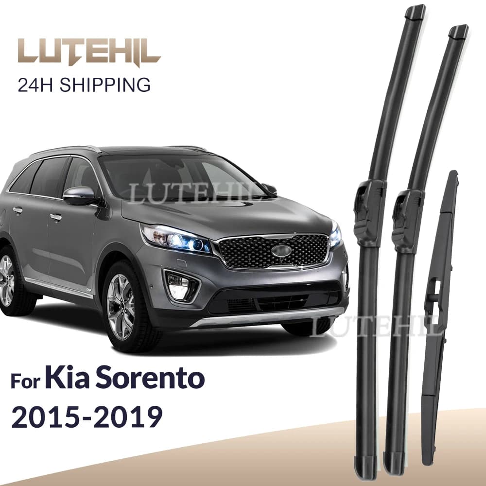 Per Kia Sorento MK3 2015-2019 2016 2017 2018 Tergicristallo Anteriore e Posteriore Spazzole Tergicristallo Parabrezza Spazzole per Finestre 26 "+ 16" + 11 "