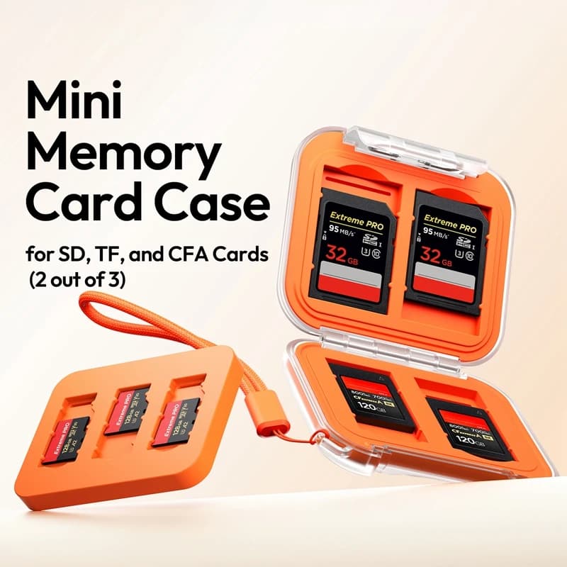 Ulanzi CC01 Mini custodia per scheda di memoria portatile Custodia impermeabile per schede SD TF CFA (2 su 3)
