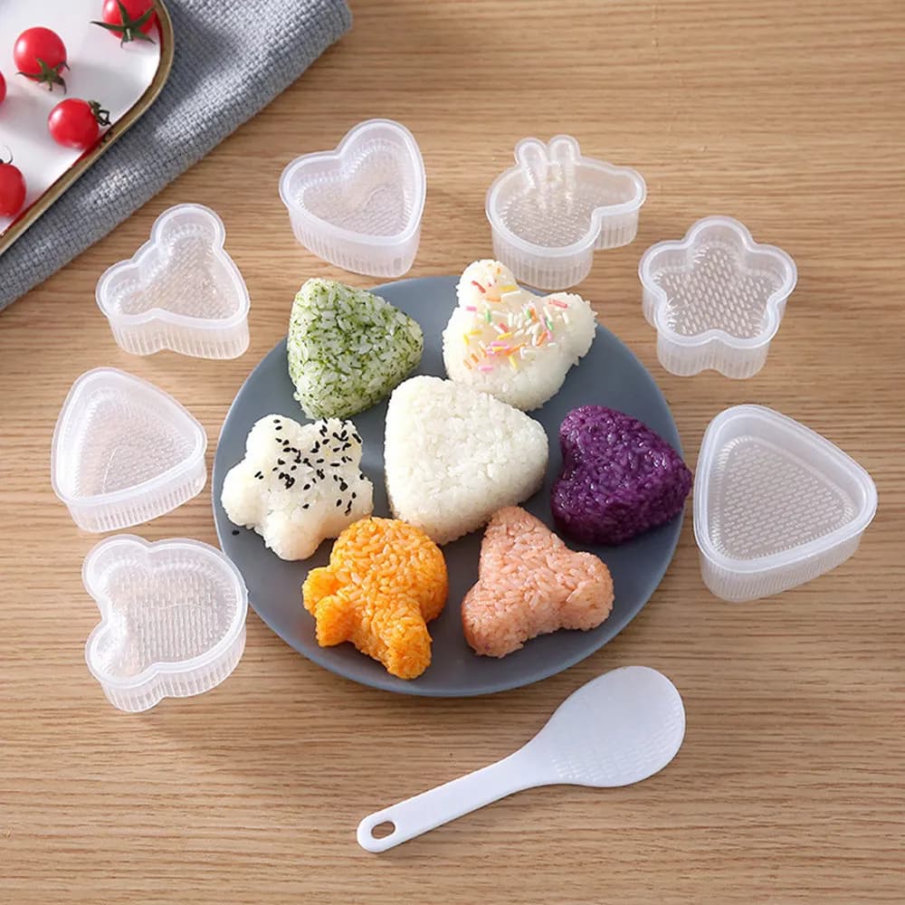 Japanese Cartoon Shape Rice Ball Set, Sushi Roll Sushi Mold, Rice Ball Bento Press, DIY Tools, Kitchen Accessories