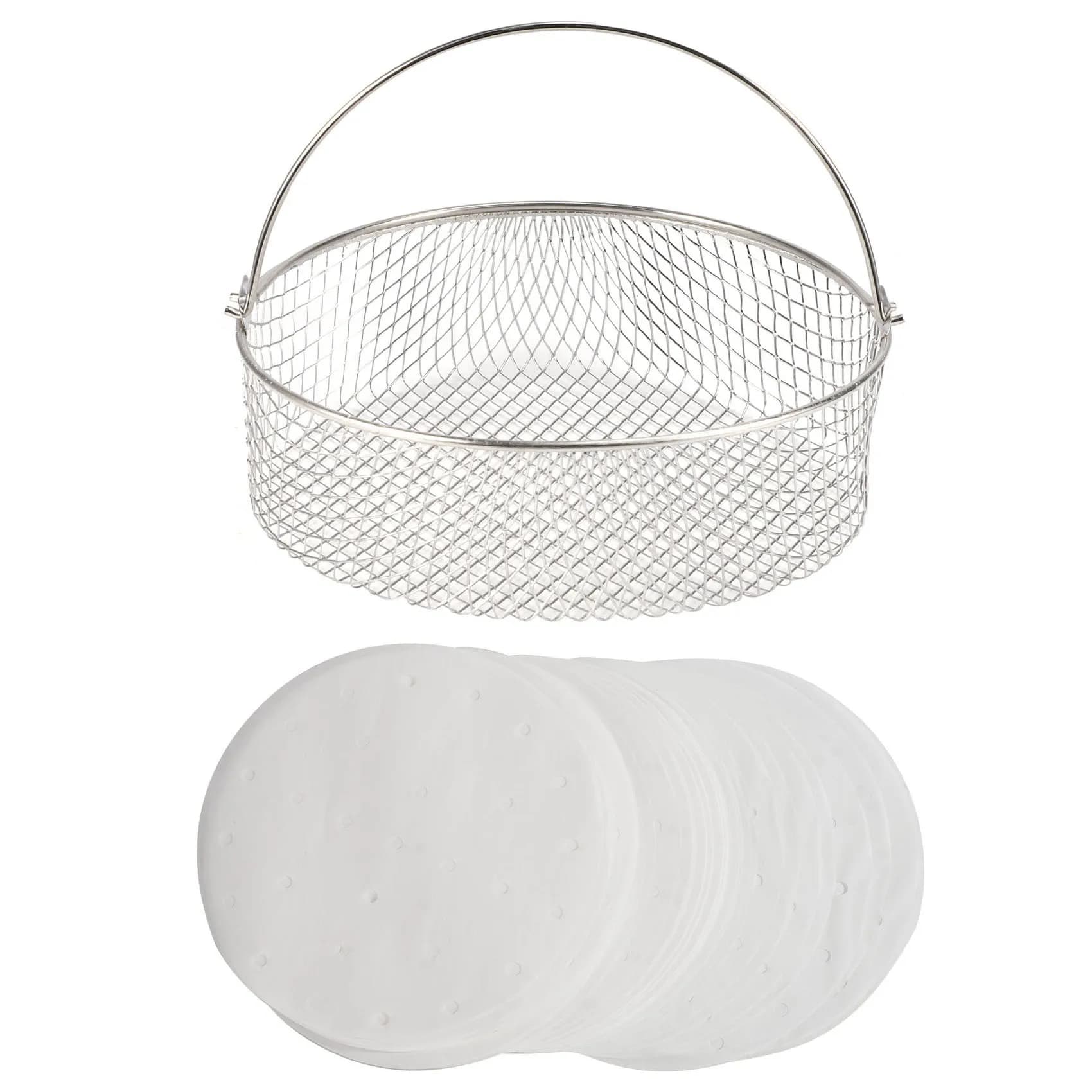 AS94-Air fryer basket, steam cooker for Ninja Foodi 6.5, 8Qt, air fryer basket, air fryer basket with handle