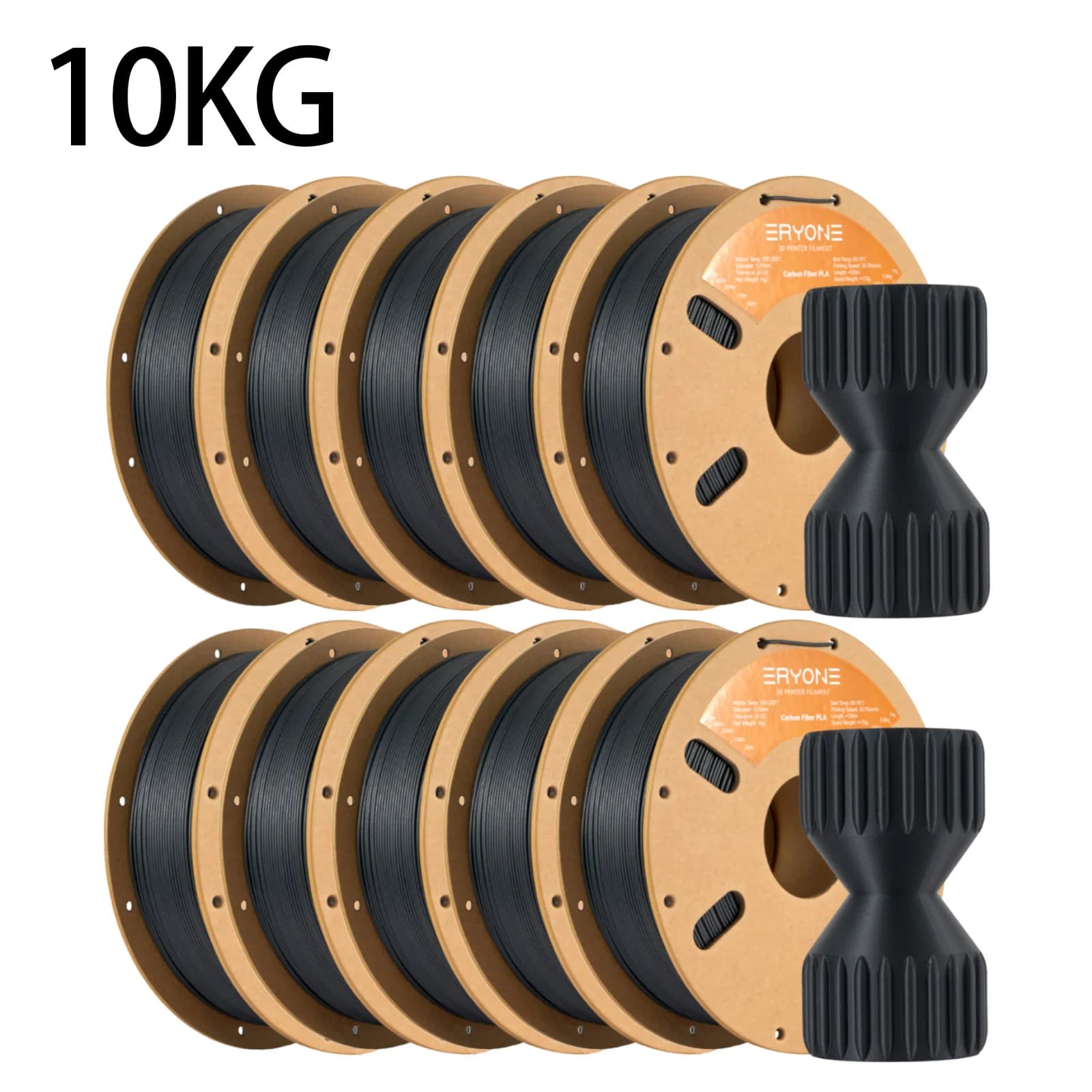 Eryone 1/3/5/10KG PLA Filamento in fibra di carbonio Premium Grande vendita stampa 3d nero, filamento pla-cf 1 kg/bobina