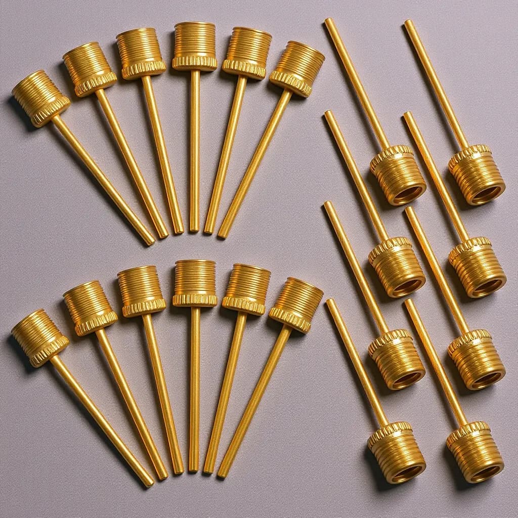 20 Needles for Inflatable Balls, Reliable Metal Needles for Rapid Air Pump for Basketball, Football, Volleyball, Rugby