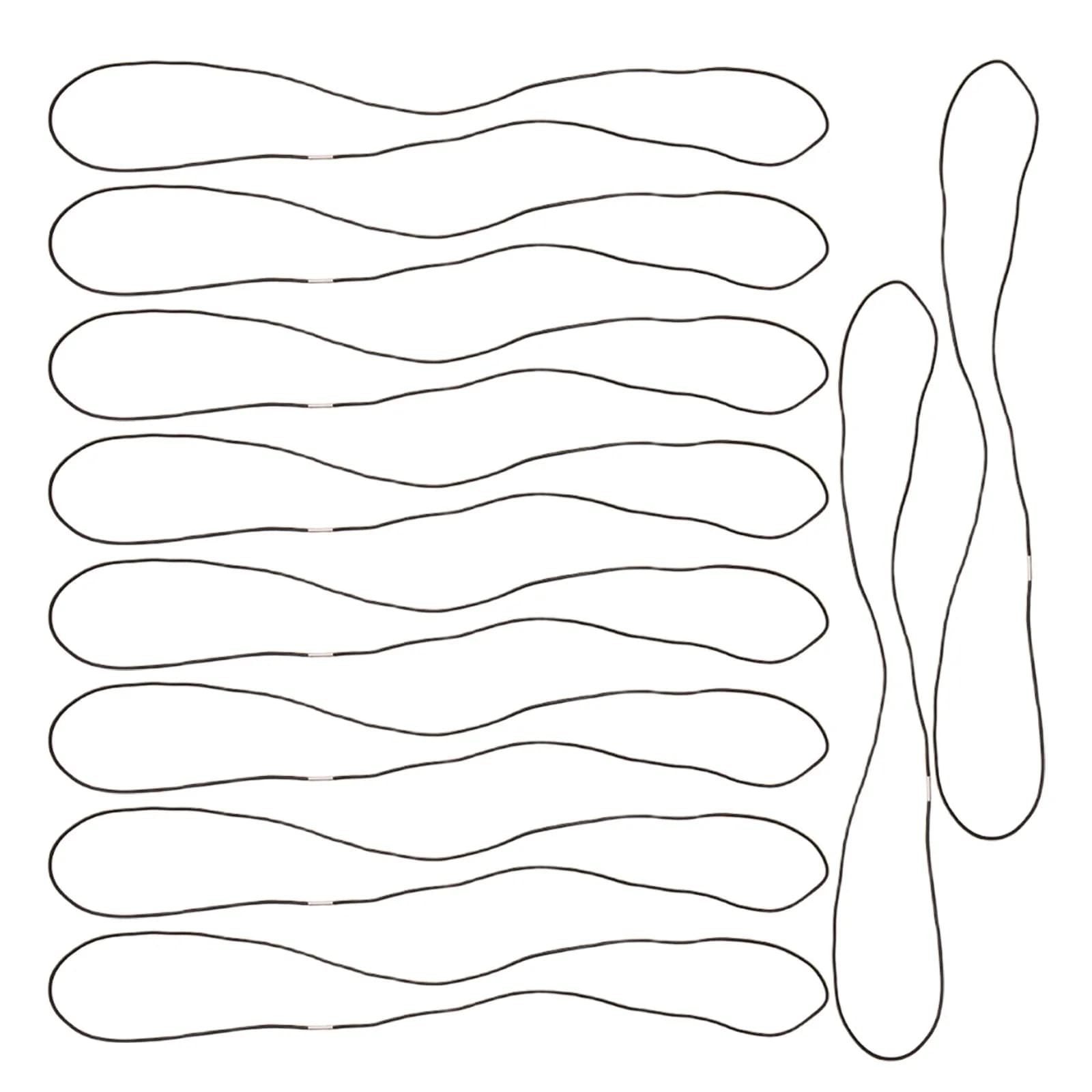 Garbage Bag Bands 10 Pack Stretchy Elastic Trash Can Straps Secure Fit for Home Hotel Indoor Outdoor