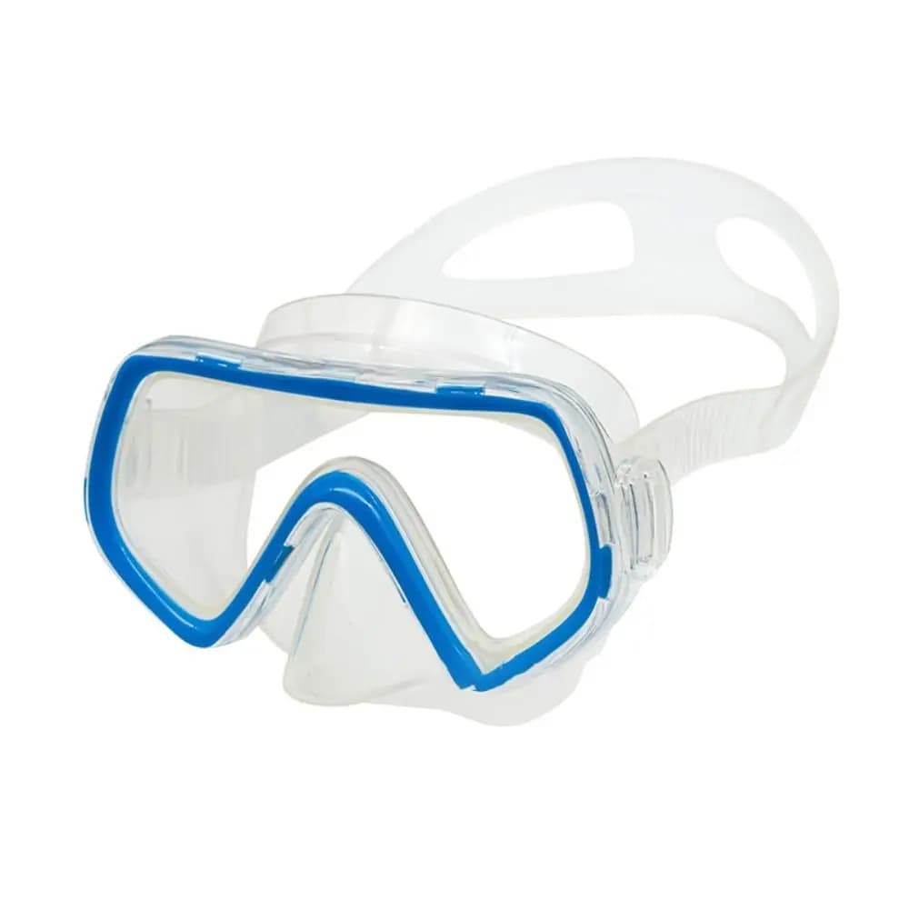 Children's Swimwear Glass PC with Naso Cover, PVC Strap, Anti-loss Underwater Mask, Vivacious Colors, Snorkeling Occhialini