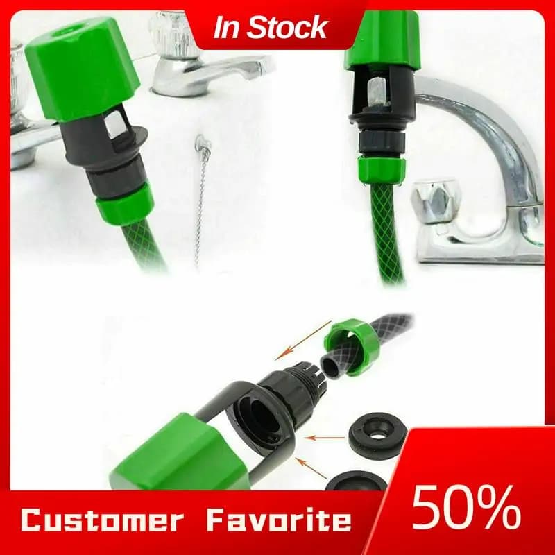 Top Vendita 4PCS Rubinetto Universale Tubo Connettore Cucina Attacco Rapido Giardino Irrigazione Irrigazione Tubo Dell'acqua Adattatore Collegamento