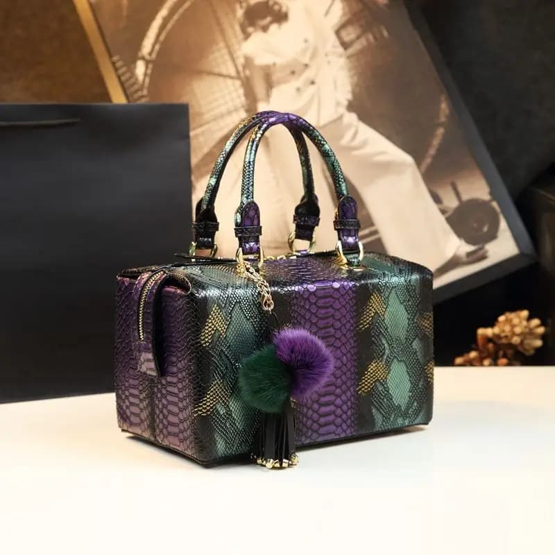 Borsa fasciatoio vintage minimalista da donna, elegante borsa a tracolla, tote di lusso firmata, borsa in pelle elegante e spaziosa