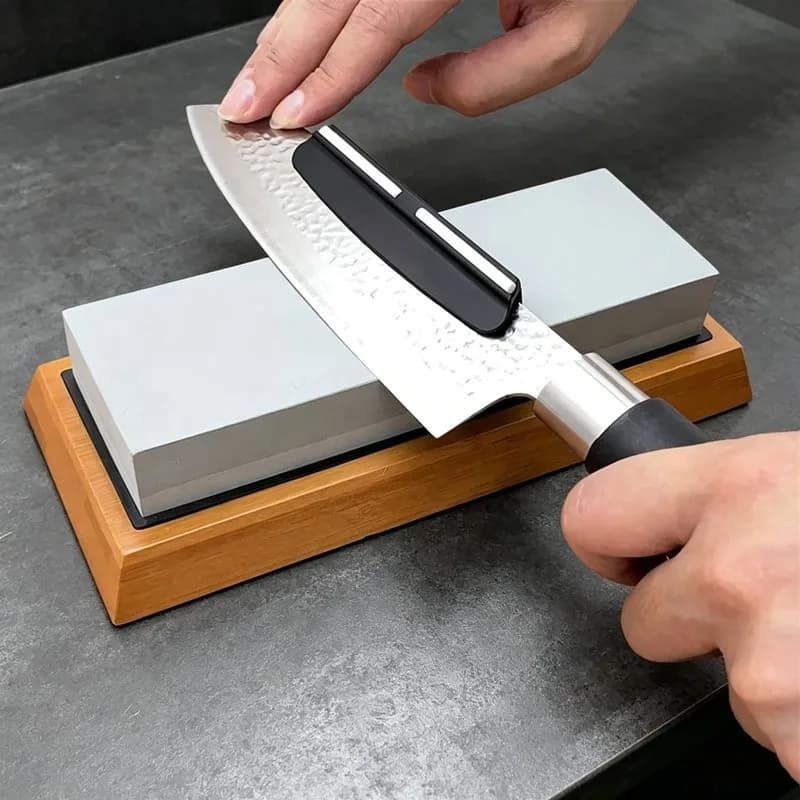 1/4 pezzi15 ° Affilacoltelli con Guida Angolare, Accessori per Affilatura a Angolo Fisso, Strumenti Professionali per Affilare Coltelli