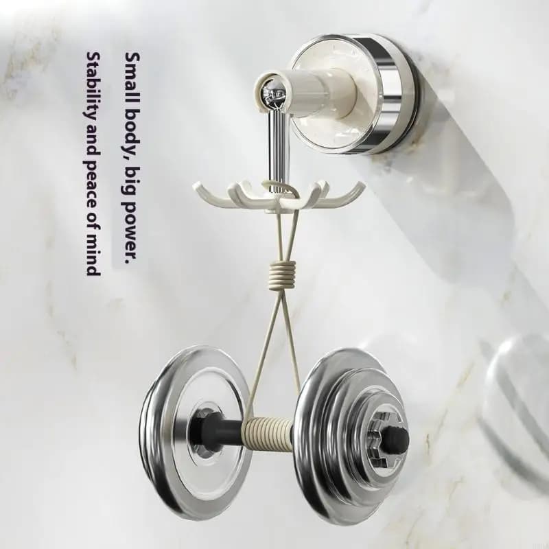 Upgrades 6 Rotating Claw Suction Cup Hook Multifunctional 6 Claw Rotating Wall Hook for Kitchen Utensils Organization