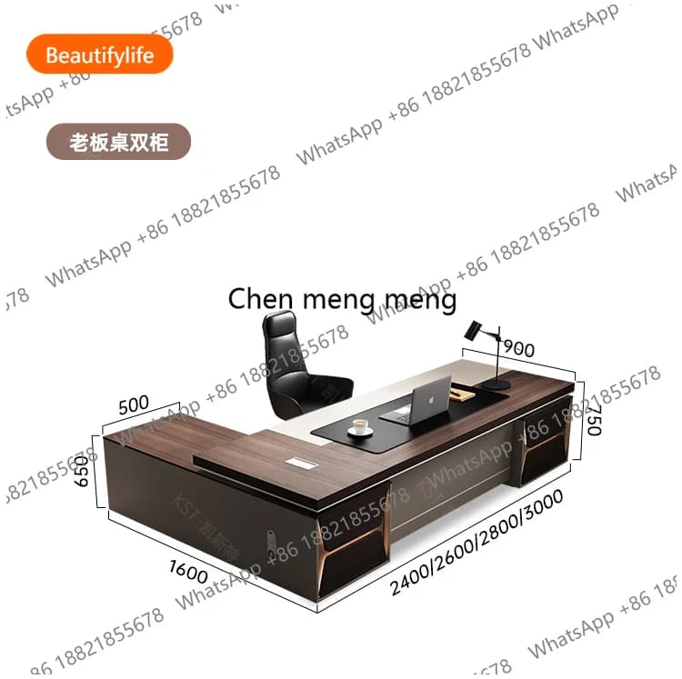 Scrivania A55 Small Boss Table L, Sedia da Ufficio, Tavoli Regolabili, Scrivania Elettrica per Studio, Scrivanie da Gaming Mid-century, Tavolo One Action M
