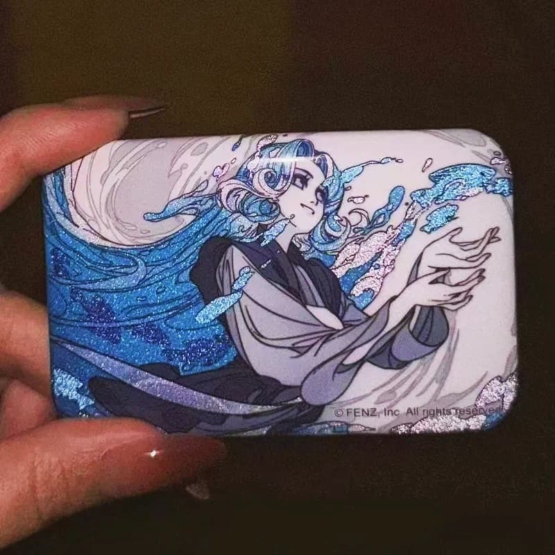 FeiRenZai Immortal Mountain Series Distintivo in Latta Riflettente a Doppio Flash, Spilla, Merchandising Anime, Regalo per Zaini e Abbigliamento
