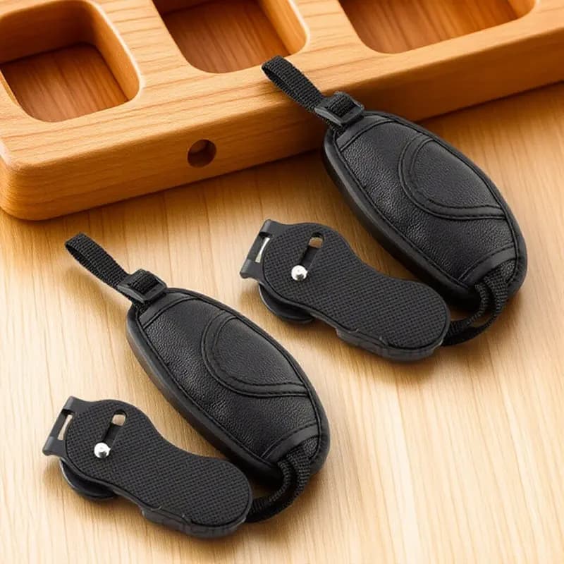2 Cinghie da Polso per Fotocamera in PU Premium, Antiscivolo, Comode, Facili da Riporre, Cinghie per Mano Sicure per Attrezzatura Fotografica